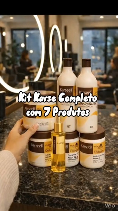 Kit Karse Completo com 7 Produtos#cabelo#karse#cuidados
