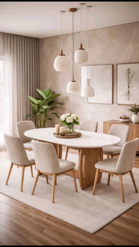 Mesa de Jantar 4 Lugares Oval 137x90cm – Montagem com Encaixe Invisível
