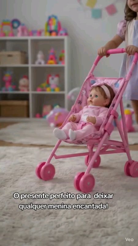 Carrinho de boneca infantil! #carrinhodeboneca #carrinhodebrinquedo #brinquedoparamenina #boneca
