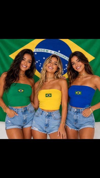 Adicione no carrinho👆🏻 KIT 2 CROPED CORES DO BRASIL COPA TOMARA QUE CAIA #KitCroppedBrasil #ModaCopaBrasil #modafeminina