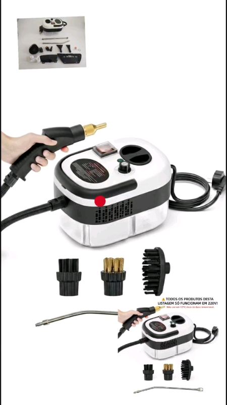 Limpador E Higienizador a Vapor Alta Pressão 2500W - Limpeza Pesada#pressao #avapor #limpadorapressao #higienizador