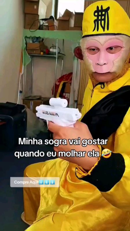 Pistola de Água Maluca – Pegadinha Dupla Direção, Azul e Branca, Jato Longo pra bico de mentira nova prime #agua #pistola