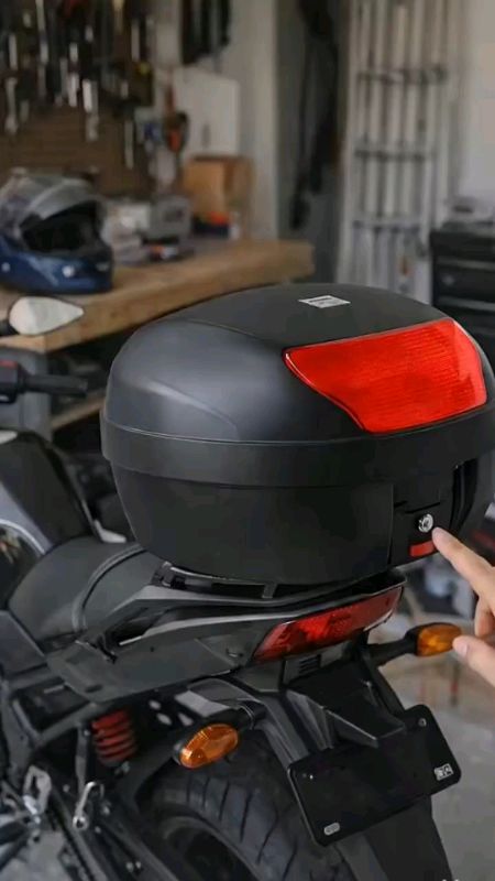 Baú para moto #organizador bauleto universal baú PRO tork 28 35 45 litros.