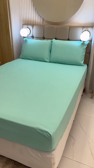 jogo de Lençol de elástico três peças.✨ #lencol #promocao #cama