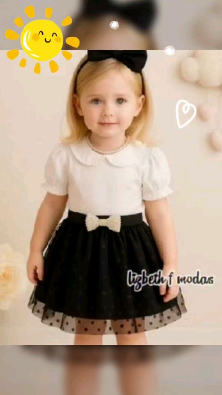 Saia Tule Infantil POA muito fofa e arrumada. #saiatule #modainfantil #menina #saiamenina Vídeo feito com Ia.