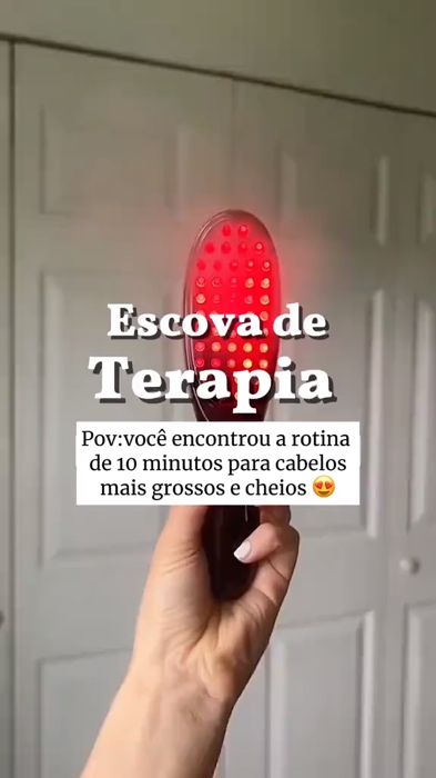 Escova Massageadora com Laser 4 em 1 – Tratamento Capilar e Antiqueda#escova-#massageasora#laser
