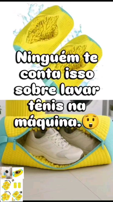 kit 2 sacos para lavar sapato tênis na máquina de lavar.#viral #Promo #publi #oferta #calcado