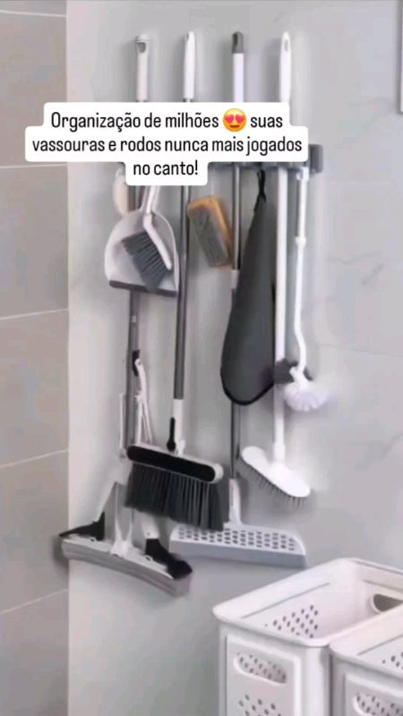 Suporte para vassoura e rodos