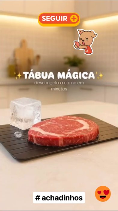 Mais praticidade no seu dia a dia !Descongelar Rápido Alimentos Super Pratico e Resistente por R$24,99 - R$34,99. #casa #Promo