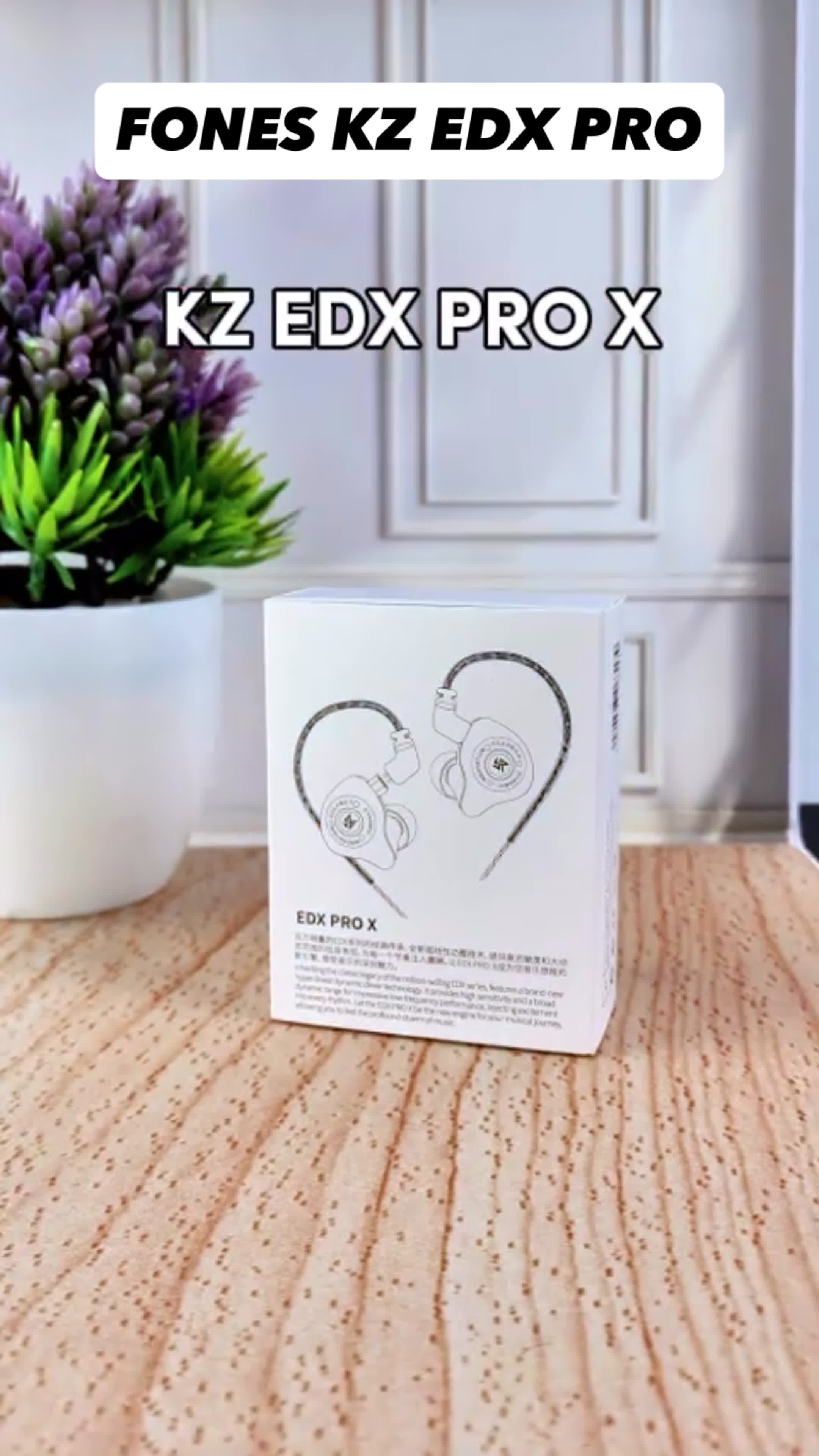 KZ EDX PRO Fones De Ouvido Populares De Alta Qualidade Unidade Dinâmica Com Cabo Removível De Grau Temperatura