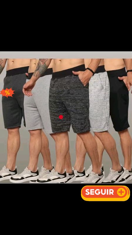 Bermuda Masculina de moletom #variedadedecores #bermuda #bermudamoletom #diadospais