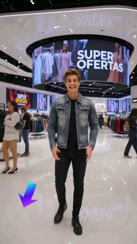 🧥 Todo mundo nota essa jaqueta jeans masculina versátil com bolsos visual moderno no dia a dia #jaquetajeans #masculino #look #estilo #moda