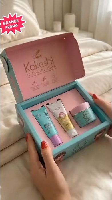 #hidratacao #pele #porcelana #olhos #degueixa #kit #facial