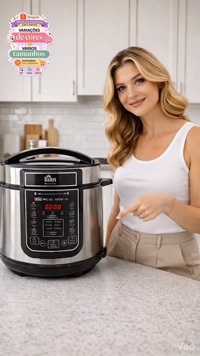 Panela de pressão elétrica digital 6 litros #paneladepressao #panelaeletrica