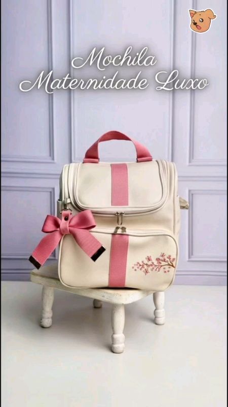 Mochila Maternida Bordado Luxo Menino l Menina l térmica e Impermeável . #mochila