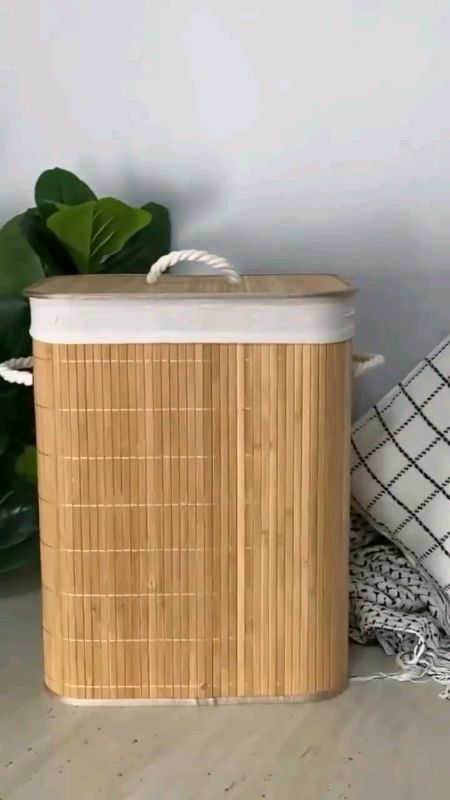 Organização com Estilo! 🧺✨  Adeus Bagunça, Olá Praticidade!   #PromoçãoShopee #Organização #CestoDeRoupa#banbu  #BanheiroOrganizado #DecorPr