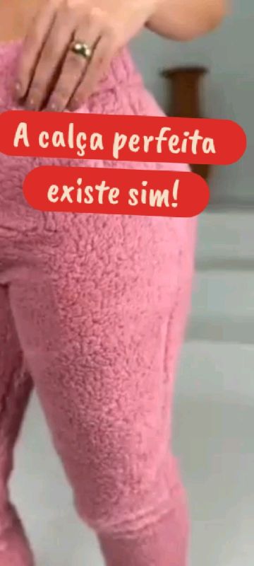 Essa é a calça mais quentinha que existe! #calcapelucia #peluciada #microfibra #calca #calcaquentinha #jogger #calcajogger #tedy #teddy #mantinha