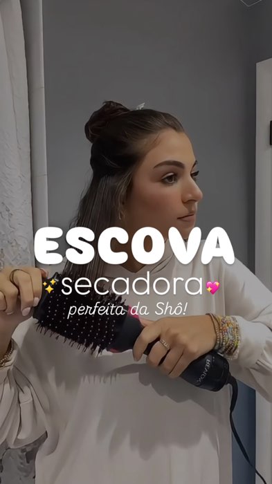 ￼Escova Secadora Alisador Elétrica Quente Cabelo Com 3 Em1 Hair Styler APENAS 110V #escovasecadora #escova #escovacabelos