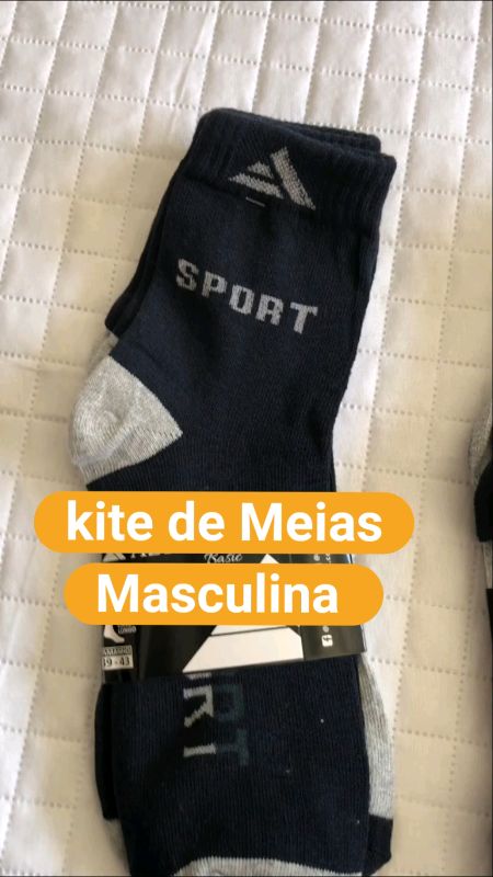 Vários modelos com Kit de 24 meia cano alto 100% algodão soquete Cano Curto Masculina Feminina  direto da fabrica #meias #meiasmasculina #kitdemeias