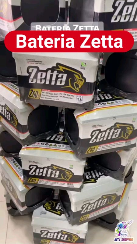 Bateria De Carro Zetta 60 Amperes Z60D. #AVTV_SHOPPING #bateriadecarro #automóvel #carro #bateria #bateriazetta #custobeneficio #bateriacustobeneficio