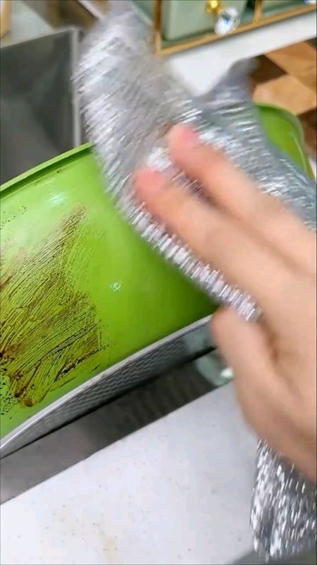 pano aço inox brilho panela arear panela #panoinox #brilhopanela #cozinha #limpeza