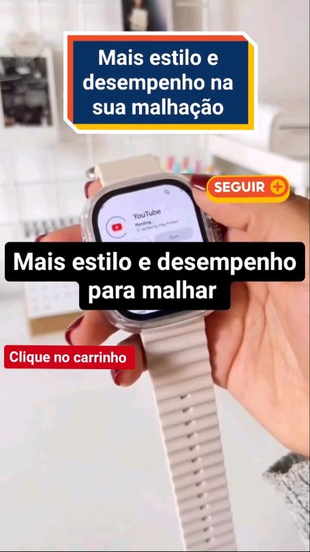 Estilo e desempenho com  Smart Watch T800 Ultra2 MAX #relogio #relogioesportivo #relogioacademia #smartwatch #smartwach #smart #relogiot800