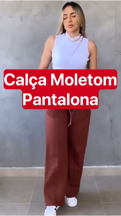 CalçaPantalona #CalçaDeMoletom #CalçaPantalonaMoletom #ModaFeminina #LookConfortável #EstiloCasual #ModaConfortável #LookDoDia #TendênciaFeminina #Mod