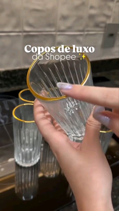 #jogodecopos #copo #copobordadourada #copodeluxo #bordadourada