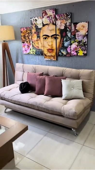 ￼#sofácama 1,80m França Suede Cinza Adonai Estofados#sofa#cama#sala#quarto#shoppe #viral #achadinho
