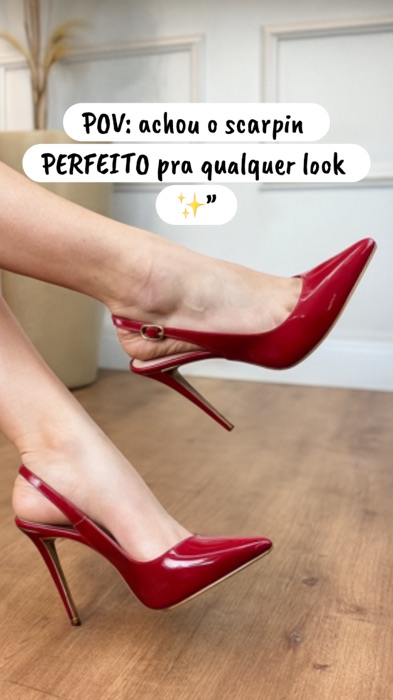 Adicione no carrinho👆🏻  Scarpin Aberto Feminino Salto Fino 11cm Verniz aberto ANGELA GALVÃO #scarpinAngelaGalvao #saltofino11cm #vernizfeminino