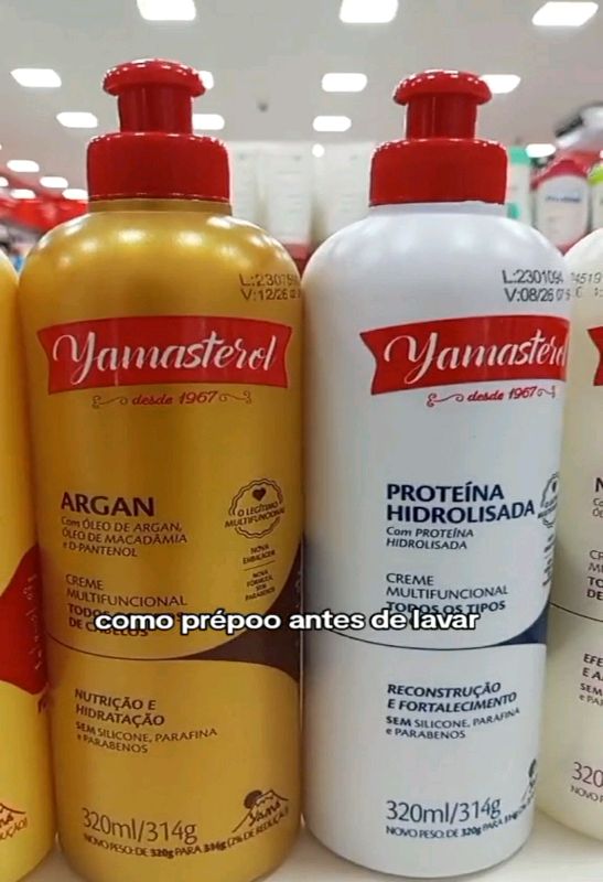 Kit 3 Yamasterol Reparação Intensa 200ml, ideal para cronograma capilar. #yamasterol #cronogramacapilar #cabelos #tratamento
