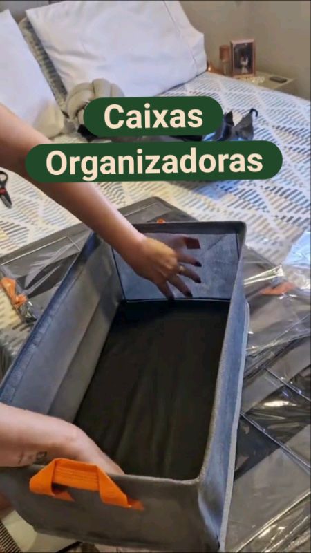 Caixas Organizadoras de Roupas #organizadorderoupas #caixaorganizadora #caixaorganizadoracomtampa #kitcaixasorganizadoras #kitorganizacao #organizacao