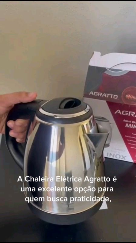 Chaleira Eletrica Agratto#chaleiraeletrica#chaleiraagratto#ultilidade#cozinha