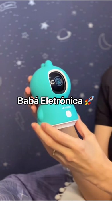 Babá Eletrônica Inteligente Velds, Visão Noturna e Detecção De Choro, c/ Capinha de Dinossauro #camera #babaeletronica #cameradeseguranca