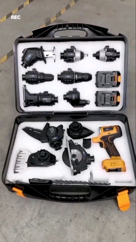 Kit de ferramentas 6 em 1 multifuncional ✨👍🏼 #furadeira #conjunto #6em1 #ferramentas #manutencao