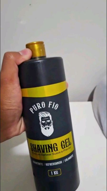 Shaving Gel Barbear Mentolado 1Kg Puro Fio #Shaving #shavinggel #PuroFio #barbear