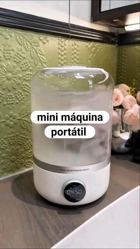 Mini Máquina de lavar portátil..#minimaquina #portatil #minimáquinadelavar #Promo