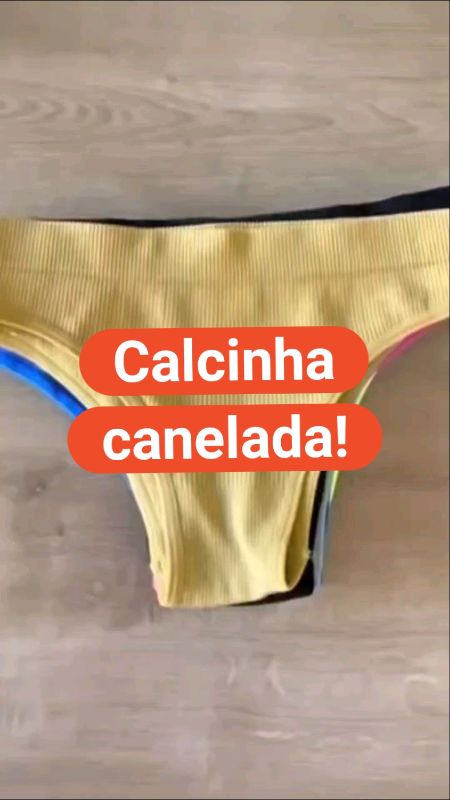 Essas calcinhas caneladas são maravilhosas! #calcinha #canelada #kit