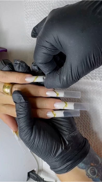 O molde f1 quadrado perfeito! #moldef1 #alongamentodeunhas #nails