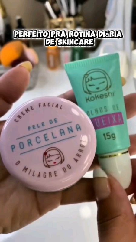 Kit Renovadores Faciais Kokeshi Pele Porcelana Olhos Gueixa. #olhosgueixa #peleporcelana #pele #glow