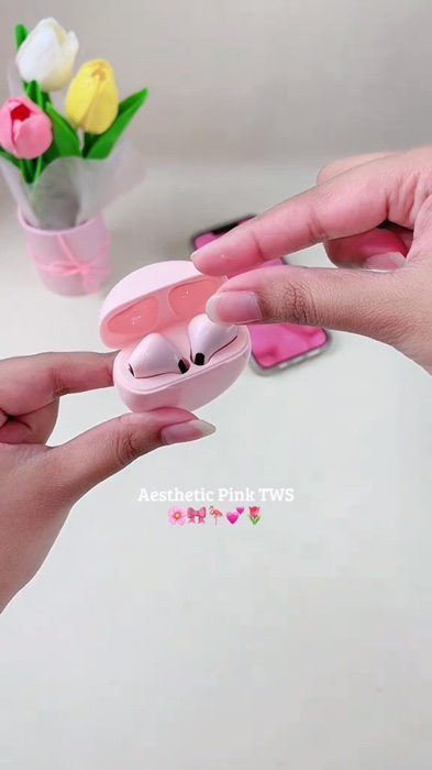 #foninho #fone #acessorio #phone #bluethoot #fy #viral #pink #trend #itgirl #blogueira #2026 #fit #fyp #phone #earphone #girls #music
