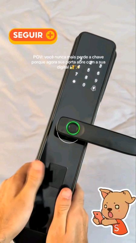 Fechadura Digital #FechaduraDigital #ShopeeSP #ComprasSP #SaoPaulo #RioDeJaneiro #CasaInteligente #SmartHome #SegurançaResidencial #TecnologiaParaCasa
