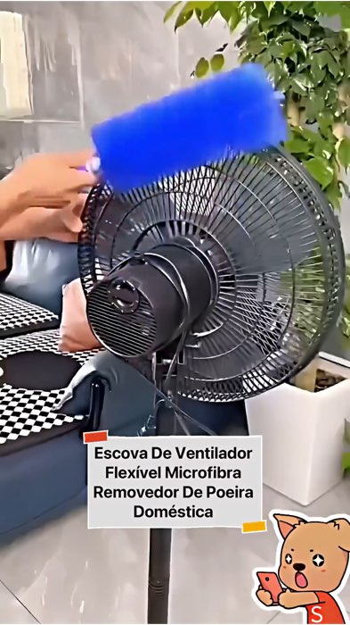 Adicione no carrinho ? Escova Limpador de Ventilador Flexível Ajustável | Espanador de Pó para Ar Condicionado e Janela #limpeza #espanador  #limpeza