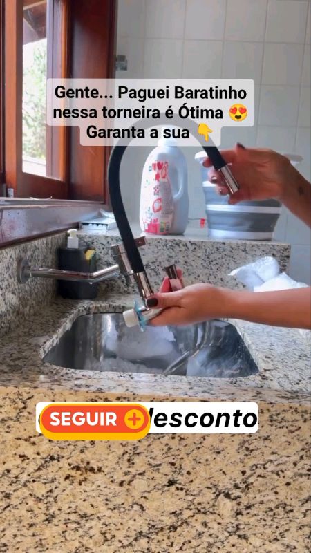Adicione no carrinho?? Torneira Gourmet Flexível #TorneiraGourmetFlexivel #CozinhaModerna #CasaInteligente #AchadinhosShopee