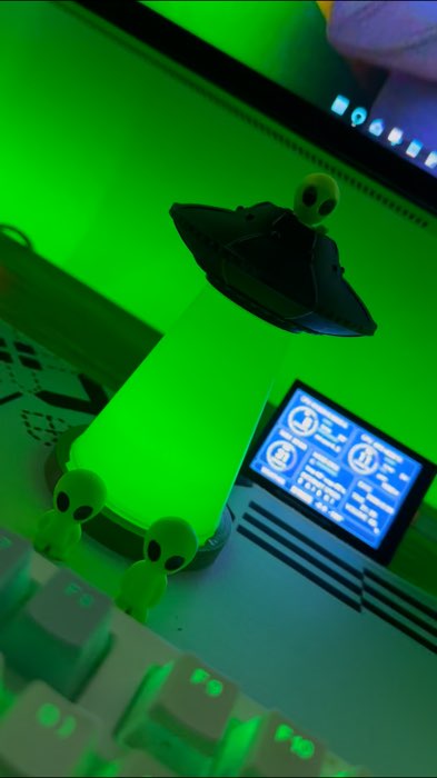 Luminária nave alienígena 3D #alien #UFO #impressao3d