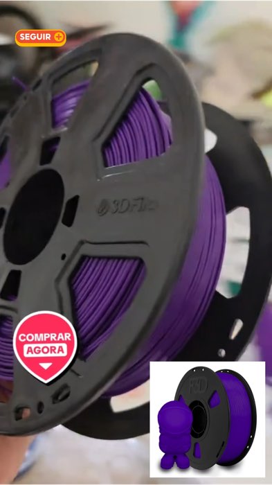 F#filamento #roxo #PLA