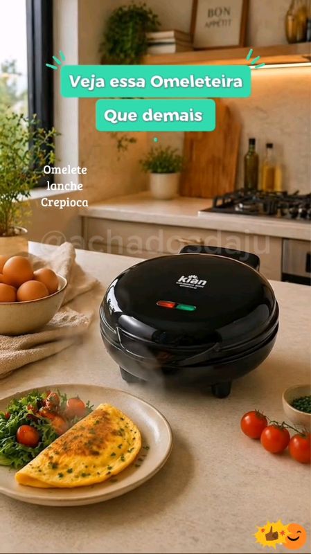 Omeleteira Elétrica/Prática/lanches/ #Omeleteiraeletrica #Ovos #lanches #Crepioca #lanchefacil #cozinhapratica #Publi