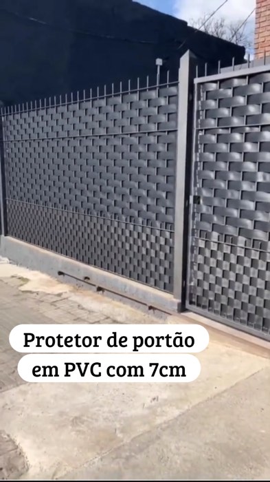 PROTETOR DE PORTÃO fechamento para portão de grades, em PVC, fácil instalação, 7cm de altura ESCOLHA A METRAGEM #protetordeportão #fechamentodeportão