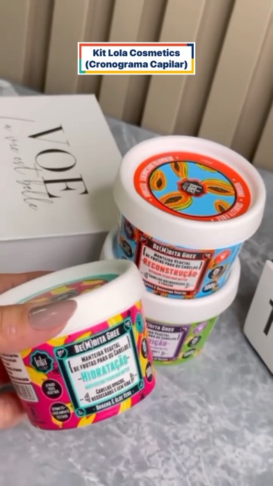 ✨ Seu Cronograma Capilar Completo! Kit Lola Cosmetics Be(m)dita Ghee 3x100g ✨ #viral #cabelo