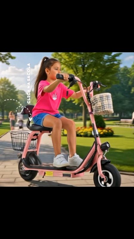 Patinete infantil 350W 18KM/H #presentecrianca #diversaoemfamilia#patinete#publi